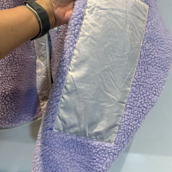 Fabletics Sherpa lavender and cream jacket SZ XXL-1X - Picture 7 of 11